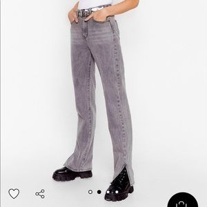 NastyGal Slits Now or Never Jeans